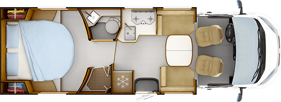 Tag-Grundriss RAPIDO 696F