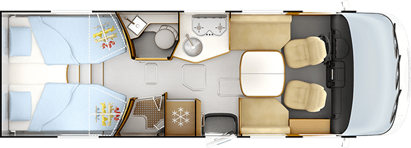 Tag-Grundriss RAPIDO 8066dF