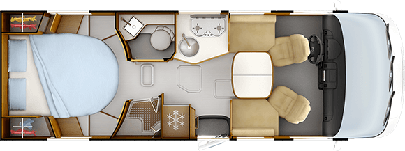 Tag-Grundriss RAPIDO 8086dF