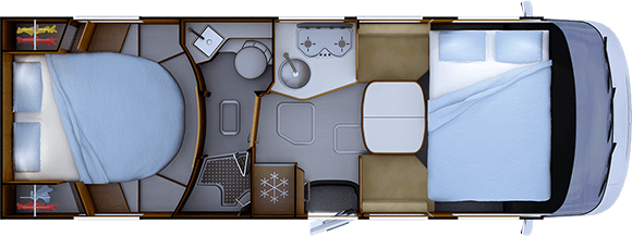 Nacht-Grundriss RAPIDO 8086dF