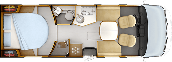 Tag-Grundriss RAPIDO 896F