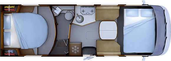 Nacht-Grundriss RAPIDO 896F