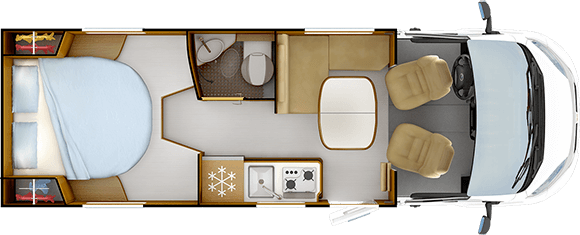 Tag-Grundriss RAPIDO C50