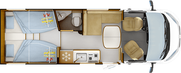 Tag-Grundriss RAPIDO C55