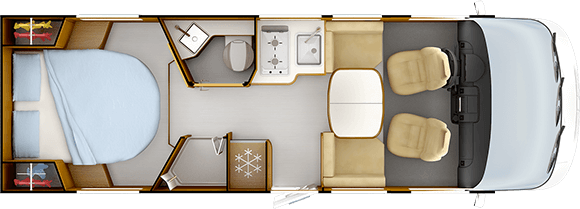 Tag-Grundriss RAPIDO C86i