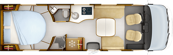 Tag-Grundriss RAPIDO i196M