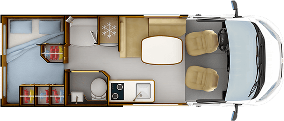 Tag-Grundriss RAPIDO V65 XL