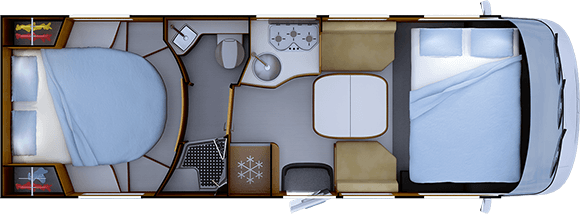 Nacht-Grundriss RAPIDO i96M ALDE