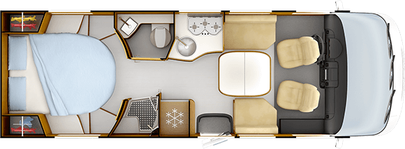 Tag-Grundriss RAPIDO i96M TRUMA